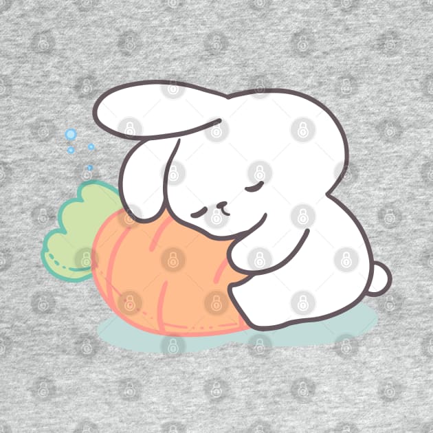 Cute Bunny, sleeping rabbit, sleepy bunny by LoppiTokki